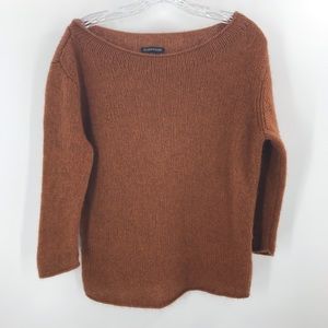 Eileen Fisher 50% yak 50% wool 3/4 sleeve sweater
